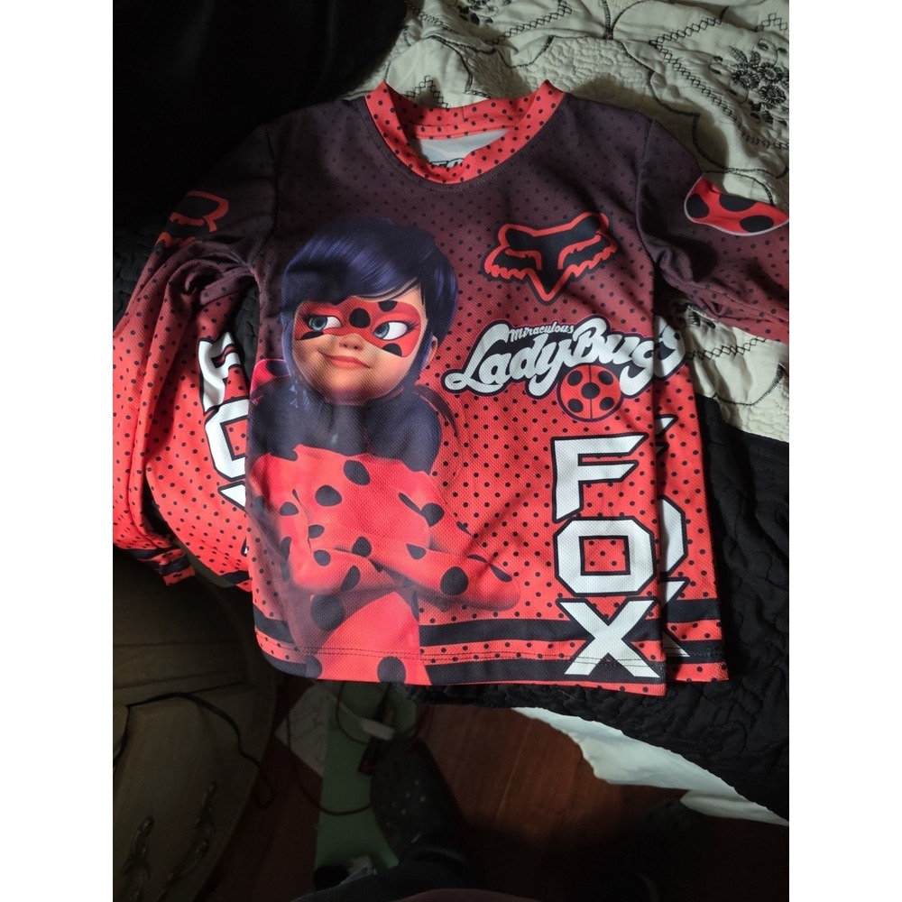 Kids Ladybug Riding Jersey New With Out Tags Size Small See Pic For Measurements